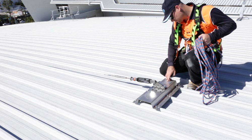 Fall Arrest Static Line Systems and Installation Safe At Heights Brisbane Queensland