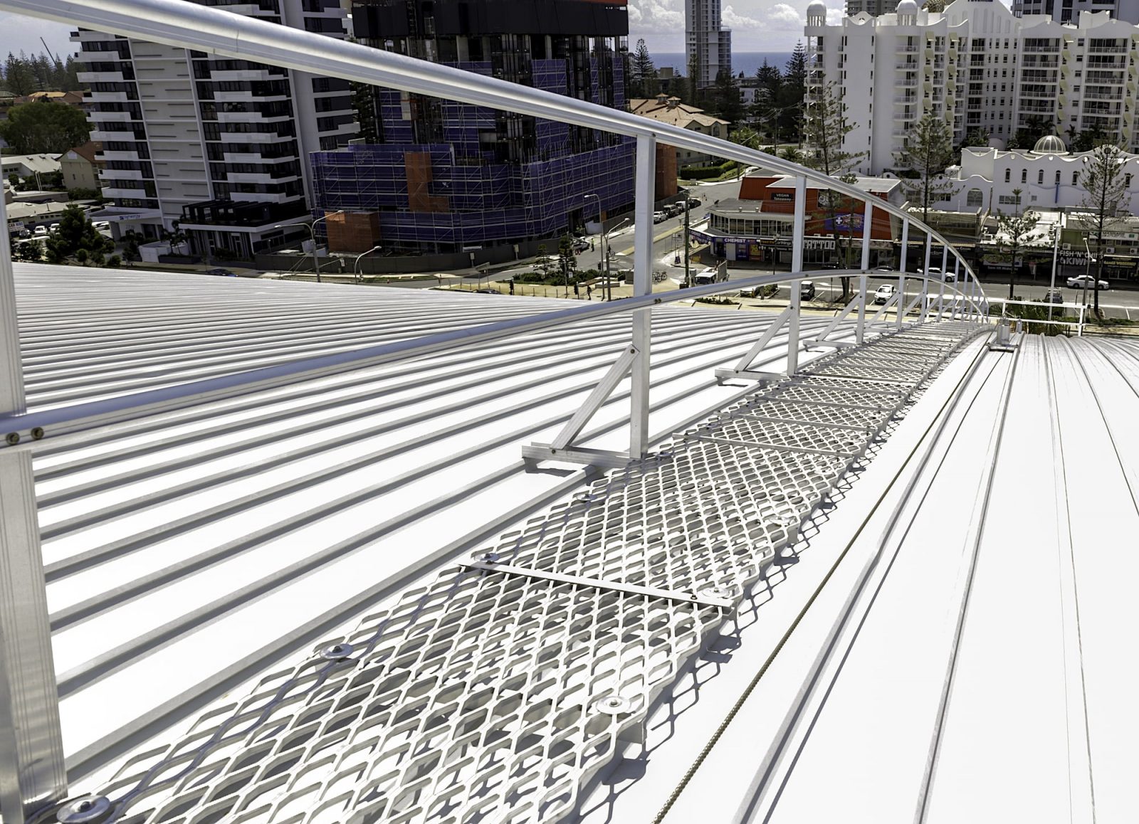 Permanent Roof Guard Railing Systems | Safe at Heights Brisbane