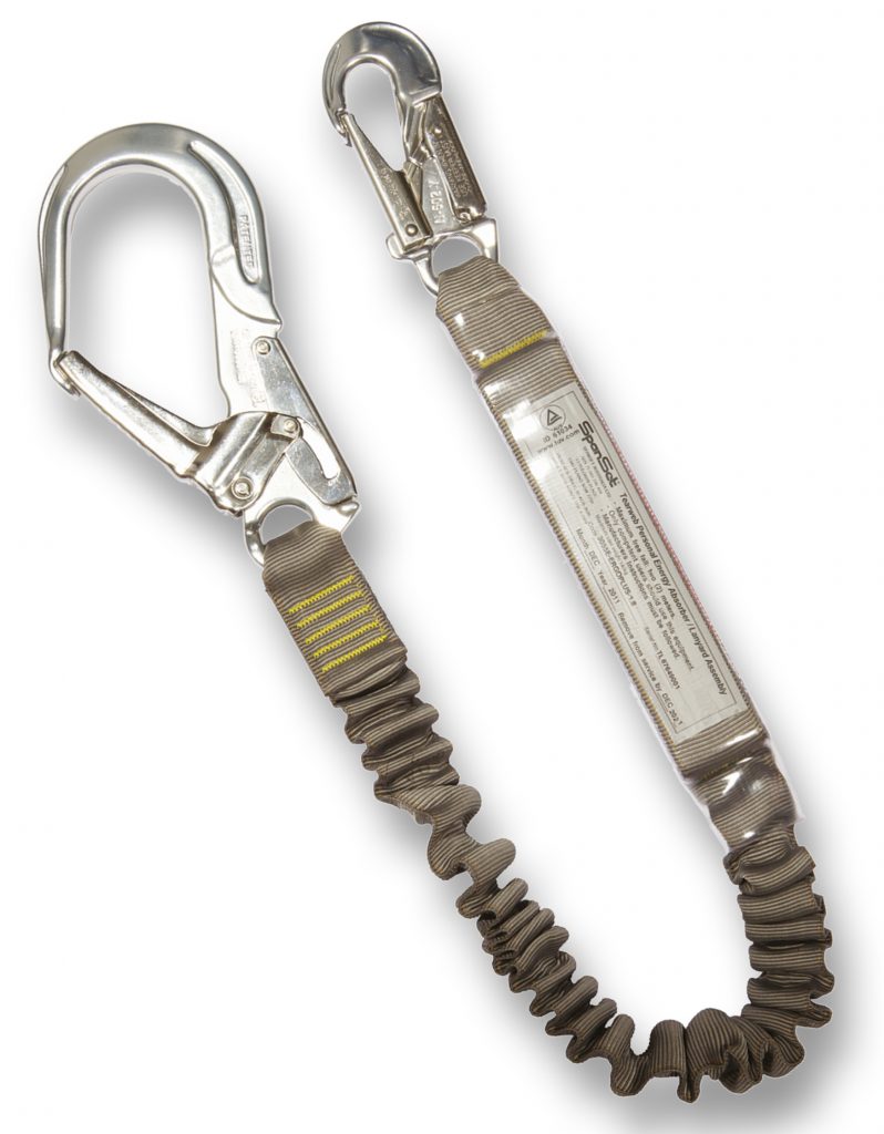 P14 Ergo Plus Elastic Lanyard With Scaff Hooks